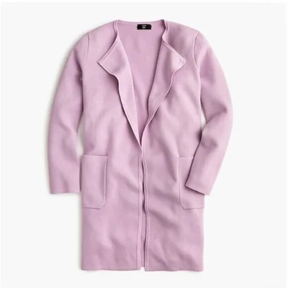 J. Crew Sweaters - NWT J.Crew Juliette in Smokey Wisteria Open-Front Collarless Sweater Blazer XL